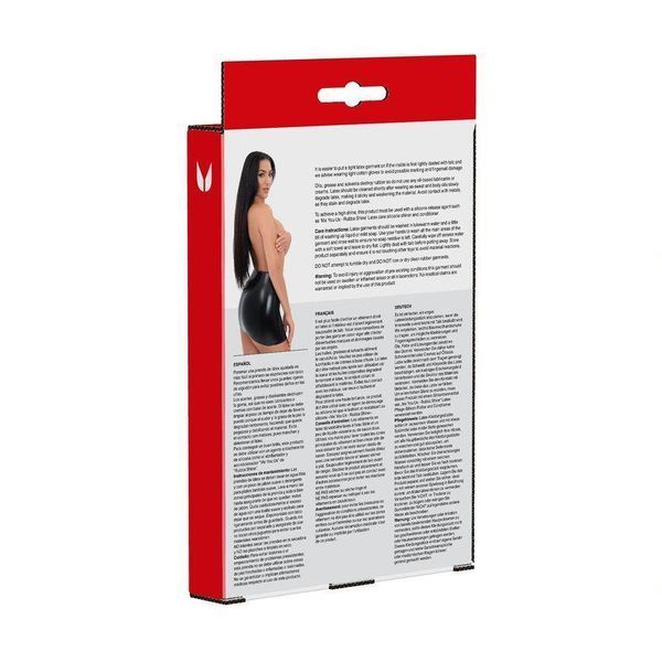 Мини-юбка Me You Us Latex Mini Skirt, S (черный) 85004 фото