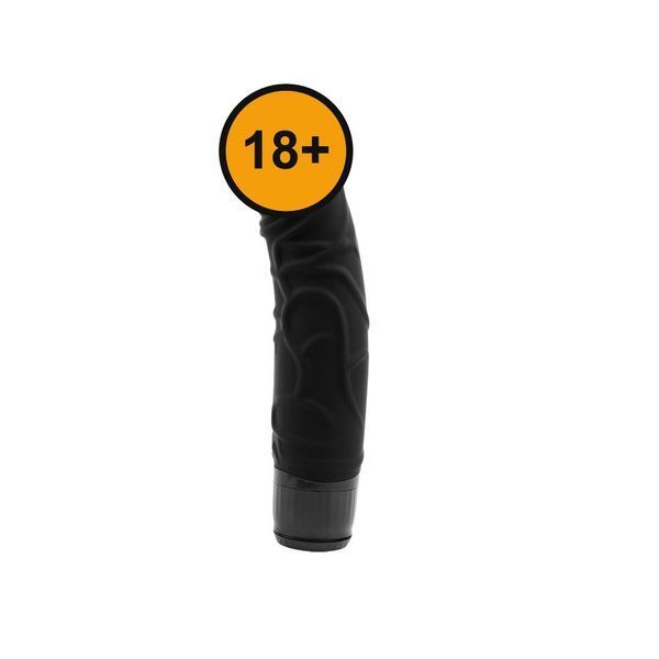 Вібратор M-Mello Thick Realistic Dildo 8", 20 см (чорний) 40588 фото