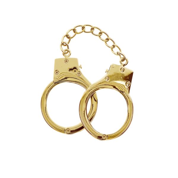 Наручники Taboom Gold Plated BDSM Handcuffs, 6,5 см (золотой) 36406 фото