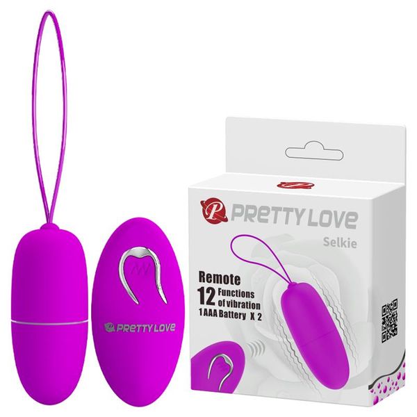 Віброяйце Pretty Love Selkie Wireless, 18 см (фіолетовий) 11631 фото