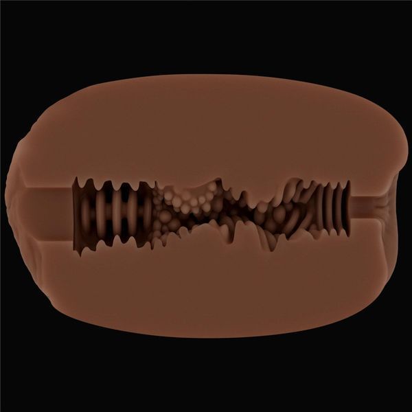 Двойной мастурбатор Lovetoy Slider Double-Ended Vagina and Anus (коричневый) 212308 фото
