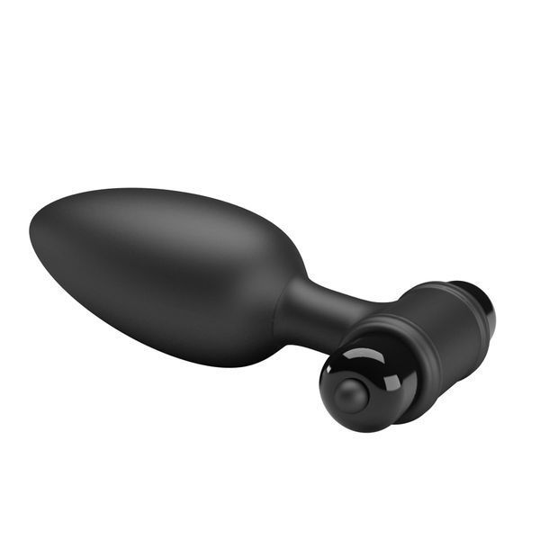 Аннальна пробка Mr. Play Vibrating Plug, 11.8 см (чорний) 208734 фото