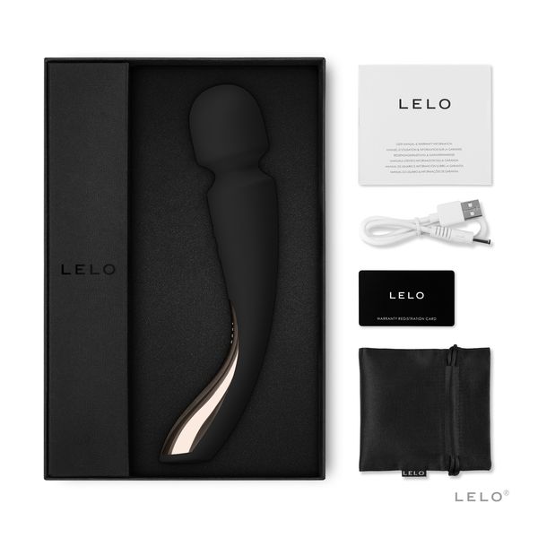 Вибромассажер Lelo Smart Wand 2 Medium, 21 см (черный) 34696 фото