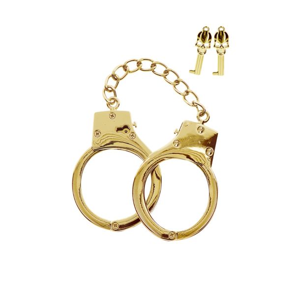 Наручники Taboom Gold Plated BDSM Handcuffs, 6,5 см (золотой) 36406 фото