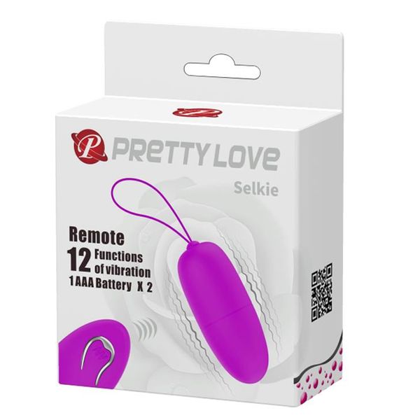 Віброяйце Pretty Love Selkie Wireless, 18 см (фіолетовий) 11631 фото