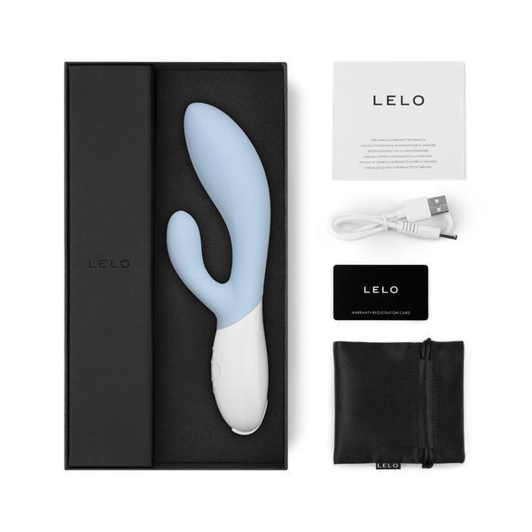 Вибратор-кролик Lelo Ina 3, 20 см (голубой) 69430 фото