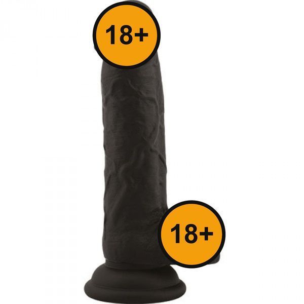 Фалоімітатор Real Safe Rod Large 7", 17.8 см (чорний) 73748 фото