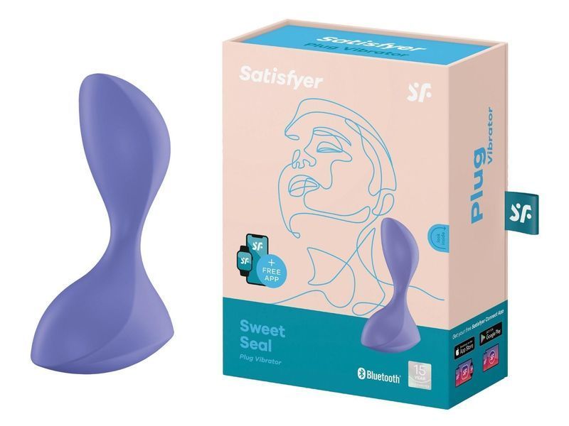 Анальна пробка Satisfyer Sweet Seal, 11.2 см (фіолетовий) 26354 фото