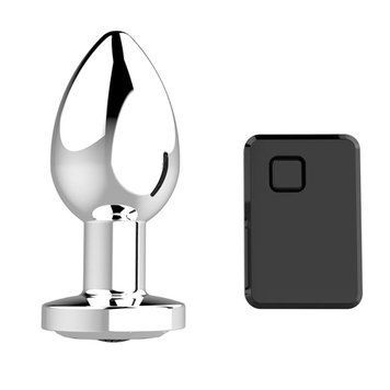 Анальна пробка B - Series Magic Rechargeable Butt Plug, 8.4 см (сріблястий) 95490 фото