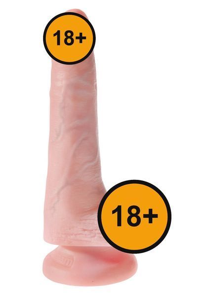 Фалоімітатор King Cock 6" Cock With Balls, 17 см (тілесний) 77518 фото