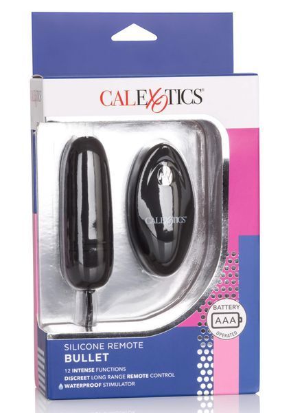 Виброяйцо Calexotics Remote Bullet, 9 см (черный) 76588 фото