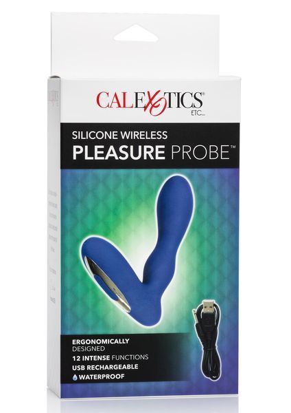Вибростимулятор простаты Wireless Pleasure Probe, 10,5 см (синий) 5401_EU фото