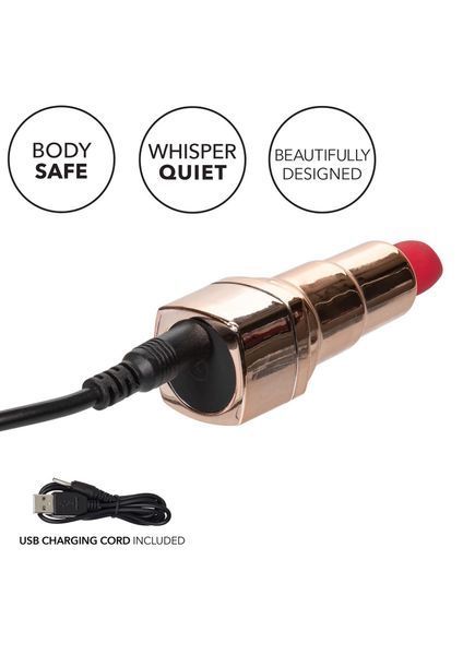 Вибратор для клитора CalExotics Hide & Play Lipstick Recharge, 7,5 см (красный) 7807 фото