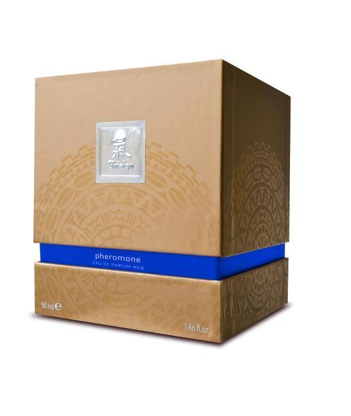Духи з феромонами для чоловіків Hot Shiatsu Pheromon Fragrance Man Darkblue, 50 мл 79366 фото