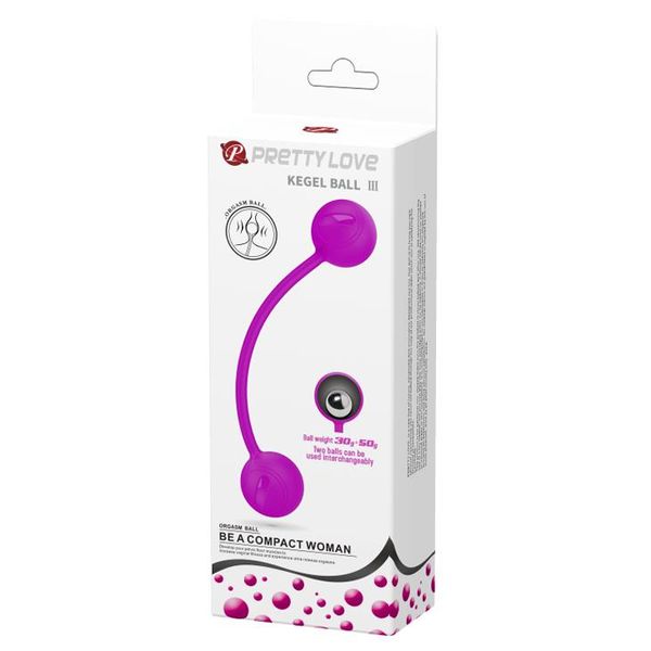 Вагінальні кульки Pretty Love Kegel Ball III, 18,6 см (фіолетовий) 11625 фото