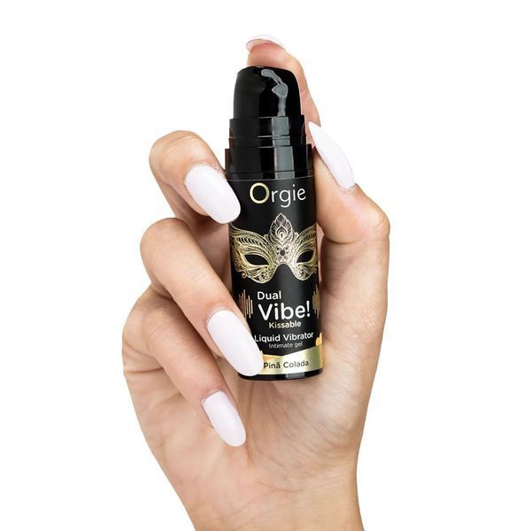 Жидкий вибратор Orgie DUAL VIBE! Пина колада, 15 мл 36990 фото