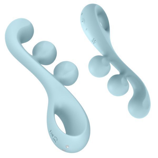 Вібратор для потрійної стимуляції Satisfyer Tri Ball 2, 20,5 см (блакитний) 30042 фото