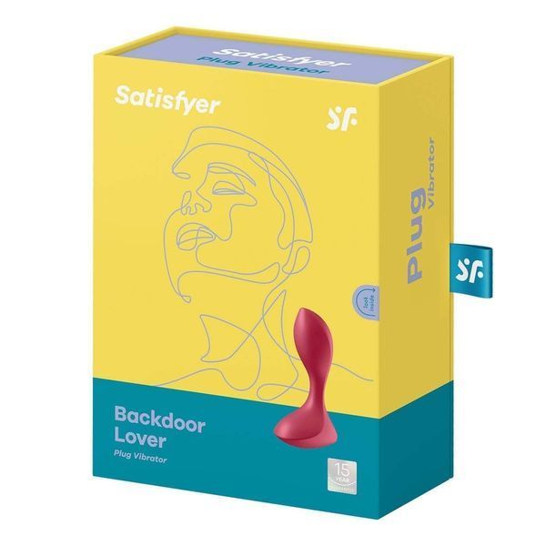 Анальна пробка з вібрацією Satisfyer Backdoor, 11,5 см (червоний) 23378 фото