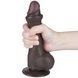Фалоімітатор Lovetoy Sliding-Skin Dual Layer Dong 7.5'', 19.5 см (чорний) 129210 фото 2