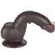 Фалоімітатор Lovetoy Sliding-Skin Dual Layer Dong 7.5'', 19.5 см (чорний) 129210 фото 3