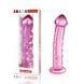 Скляний фалоімітатор LoveToy Glass Romance, 19 см (рожевий) 14298_EU фото 1