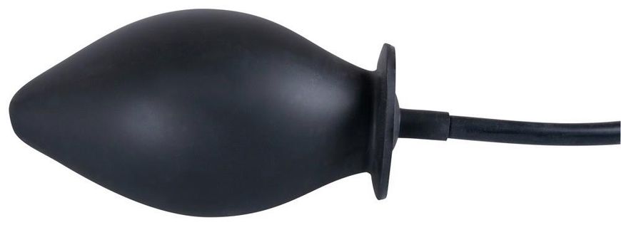 Анальна пробка True Black Inflatable Anal Plug, 11,5 см (чорний) 5037 фото