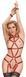 Бондажний набір Bad Kitty Naughty Toys Bondage Body, S/M (червоний) 83066 фото 5