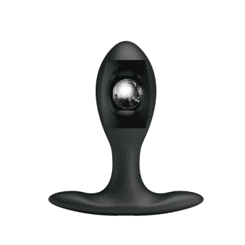 Анальна пробка Pretty Love Inflatable Anal Plug 9.1 см (чорний) 90536 фото