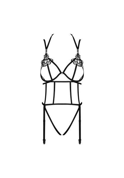 Боді Obsessive Badossa, S/M (чорний) 60372 фото