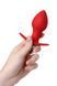 Анальная пробка ToDo Anal Vibro Plug Glam, 9.7 см (красный) 102250 фото 3