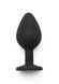 Анальная пробка с кристаллом ToyJoy Rainbow Booty Jewel Medium, 8 см (черный) 76366 фото 4