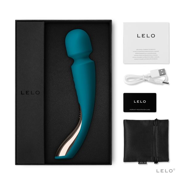 Вибромассажер Lelo Smart Wand 2 Medium, 21 см (бирюзовый) 34697 фото