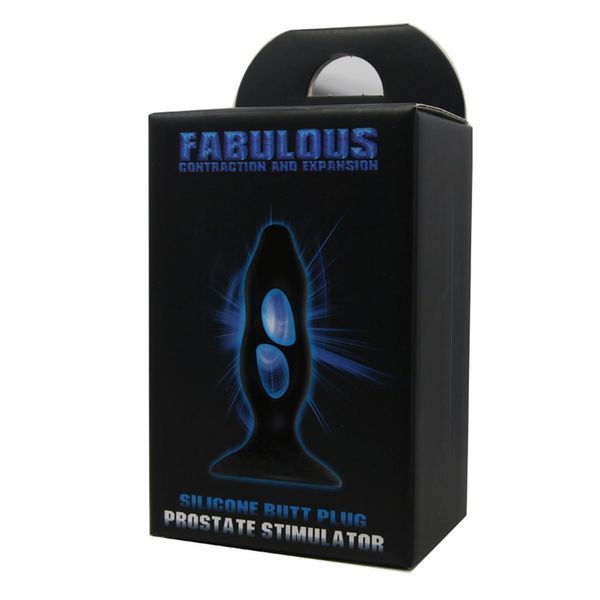 Анальная пробка Fabulous Contraction And Expansion, 11 см (черный) 14573_EU фото