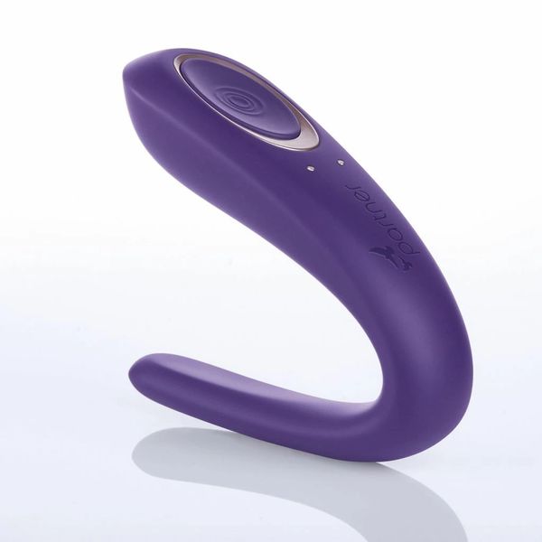 Вибратор для пар Satisfyer Double Classic, 17 см (фиолетовый) 19705 фото