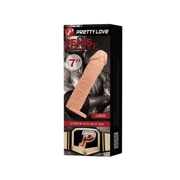 Насадка на пенис Pretty Love Penis Sleeve Flesh 7 ", 18 см (телесный) 18012 фото