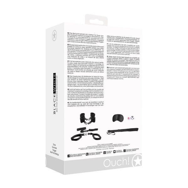 Комплект фиксаторов для кровати Ouch! (черный) 39997_EU фото