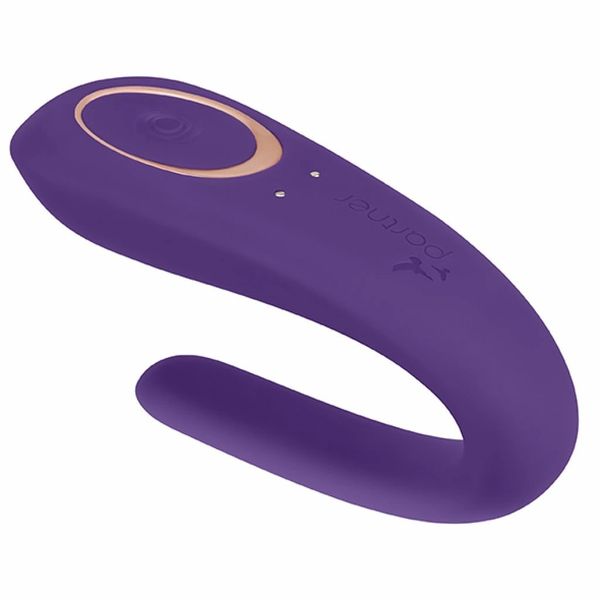 Вибратор для пар Satisfyer Double Classic, 17 см (фиолетовый) 19705 фото