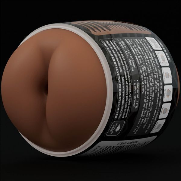Двойной мастурбатор Lovetoy Ass and Vagina (коричневый) 212310 фото
