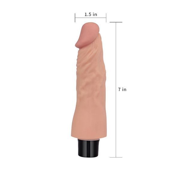 Вибратор реалистичный LoveToy Reel Softee, 18 см (телесный) 14151_EU фото