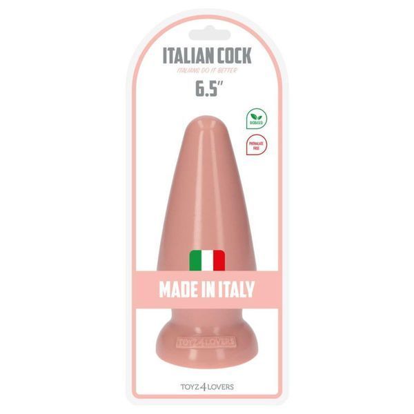 Анальна пробка Toyz4lovers Plug-Italian Cock 6,5", 16.5 см (тілесний) 73962 фото