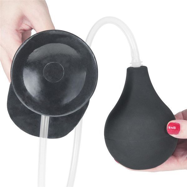Фалоімітатор LoveToy Squirting 11'', 28 см (чорний) 28864 фото