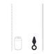 Анальна пробка Levelz Anal Plug with Loop S, 10 см (чорний) 217864 фото 4