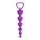 Анальний ланцюжок Fantasy Anal Beads Heart, 18 см (фіолетовий) 229478 фото