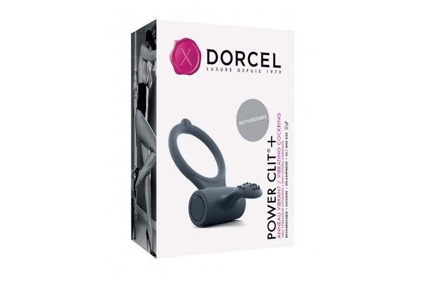 Эрекционное кольцо Dorcel Power Clit Plus, 7 см (черный) 12805 фото