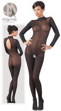 Комбинезон NO:XQSE Catsuit with Lace Colla, S/M (черный) 81390 фото