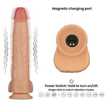 Вибратор Lovetoy Power Basics Cock 11'', 28.3 см (телесный) 212280 фото