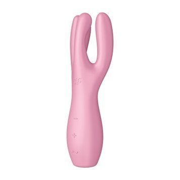 Вибратор для клитора Satisfyer Threesome 3, 14 см (светло-розовый) 26358 фото