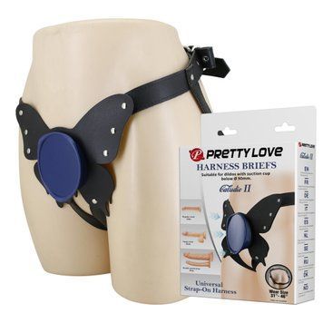 Трусики для страпона Pretty Love Harness Briefs Caludio II (черный) 102938 фото