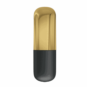 Вибратор для клитора Pretty Love Mini Massager, 6 см (золотой) 47438 фото