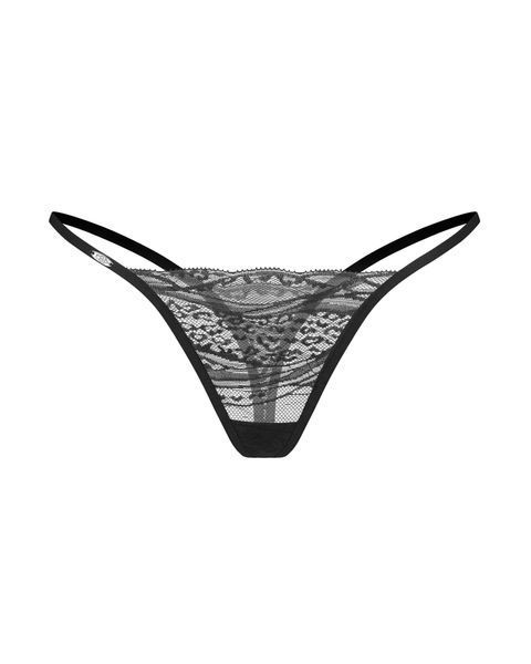 Комплект стрінгів Obsessive Clara S/M, 2 шт (чорний) 195746 фото